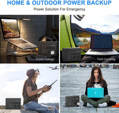 Powkey 200Watt Portable Power Bank with AC Outlet, 42,000mAh