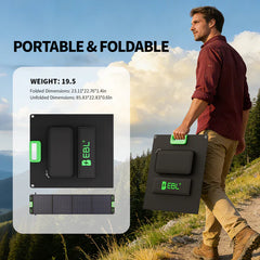 EBL 200W Portable Solar Panel