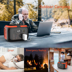 SinKeu Portable Power Station 600W, 296Wh/80000mAh Backup Battery