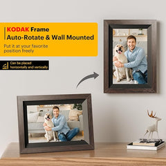 KODAK Digital Picture Frame, 32G10.1 Inch WiFi Digital Photo Frame 1280x800 HD IPS Touch Screen, Auto-Rotate, Share Photos and Videos via KODAK App, for Friends and Family
