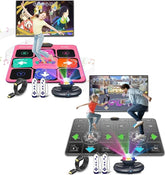 Dance Mat for Adults and Kids, Double/Single Wireless Dance Pad Game for TV, Plug and Play Electronic Dance Mats with Smart Camera, Exercise Dancing Mat for Family Games, Birthday Gifts Ideas
