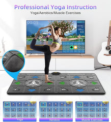 Dance Mat for Adults and Kids, Double/Single Wireless Dance Pad Game for TV, Plug and Play Electronic Dance Mats with Smart Camera, Exercise Dancing Mat for Family Games, Birthday Gifts Ideas