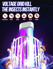Bug Zapper Outdoor, Mosquito Zapper with LED Light, Fly Zapper Outdoor Indoor, Insect Zapper Electric Fly Traps, Plug in Mosquito Killer for Patio Yard