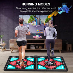 Dance Mat for Kids and Adults, Anti-Slip Wireless Electronic Dance Pad for TV, Wrinkle-Free, Soft & Cozy Playmat for Exercise & Games, Smart Camera & 2 Controllers, Gift idea(Classic Snowflake)