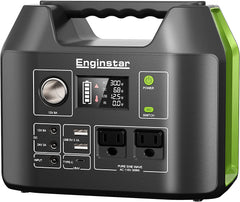 Solar Generator 300W Portable Power Station 296Wh Lithium Battery Backup 80000mAh