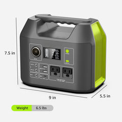 Solar Generator 300W Portable Power Station 296Wh Lithium Battery Backup 80000mAh