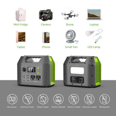 Solar Generator 300W Portable Power Station 296Wh Lithium Battery Backup 80000mAh