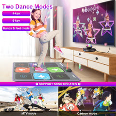 Dance Mat for Kids and Adults, Wireless Plug and Play Electronic Dance Pad Game for TV, Fun Kids Dancing Exercise game, Birthday Gifts Ideas for 3-12 Year Old Girls and Boys