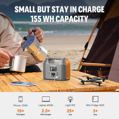 EnginStar Portable Power Station 150W 155Wh Power Bank