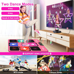 Dance Mat for Kids and Adults, Wireless Plug and Play Electronic Dance Pad Game for TV, Fun Kids Dancing Exercise game, Birthday Gifts Ideas for 3-12 Year Old Girls and Boys