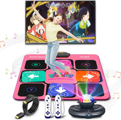 Dance Mat for Kids and Adults, Wireless Plug and Play Electronic Dance Pad Game for TV, Fun Kids Dancing Exercise game, Birthday Gifts Ideas for 3-12 Year Old Girls and Boys
