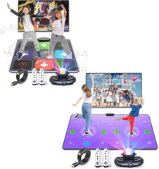 Dance Mat for Adults and Kids, Double/Single Wireless Dance Pad Game for TV, Plug and Play Electronic Dance Mats with Smart Camera, Exercise Dancing Mat for Family Games, Birthday Gifts Ideas