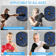 Music Boxing Machine with Wall Mount Bluetooth Boxing Machine with Boxing Gloves, and Intelligent Training Features