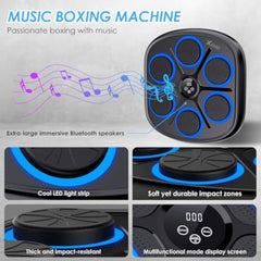 Music Boxing Machine with Wall Mount Bluetooth Boxing Machine with Boxing Gloves, and Intelligent Training Features