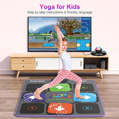 Dance Mat for Adults and Kids, Double/Single Wireless Dance Pad Game for TV, Plug and Play Electronic Dance Mats with Smart Camera, Exercise Dancing Mat for Family Games, Birthday Gifts Ideas