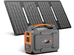 Solar Powered Generator 200W Peak/100W Rated, Portable Solar Generator Power Station