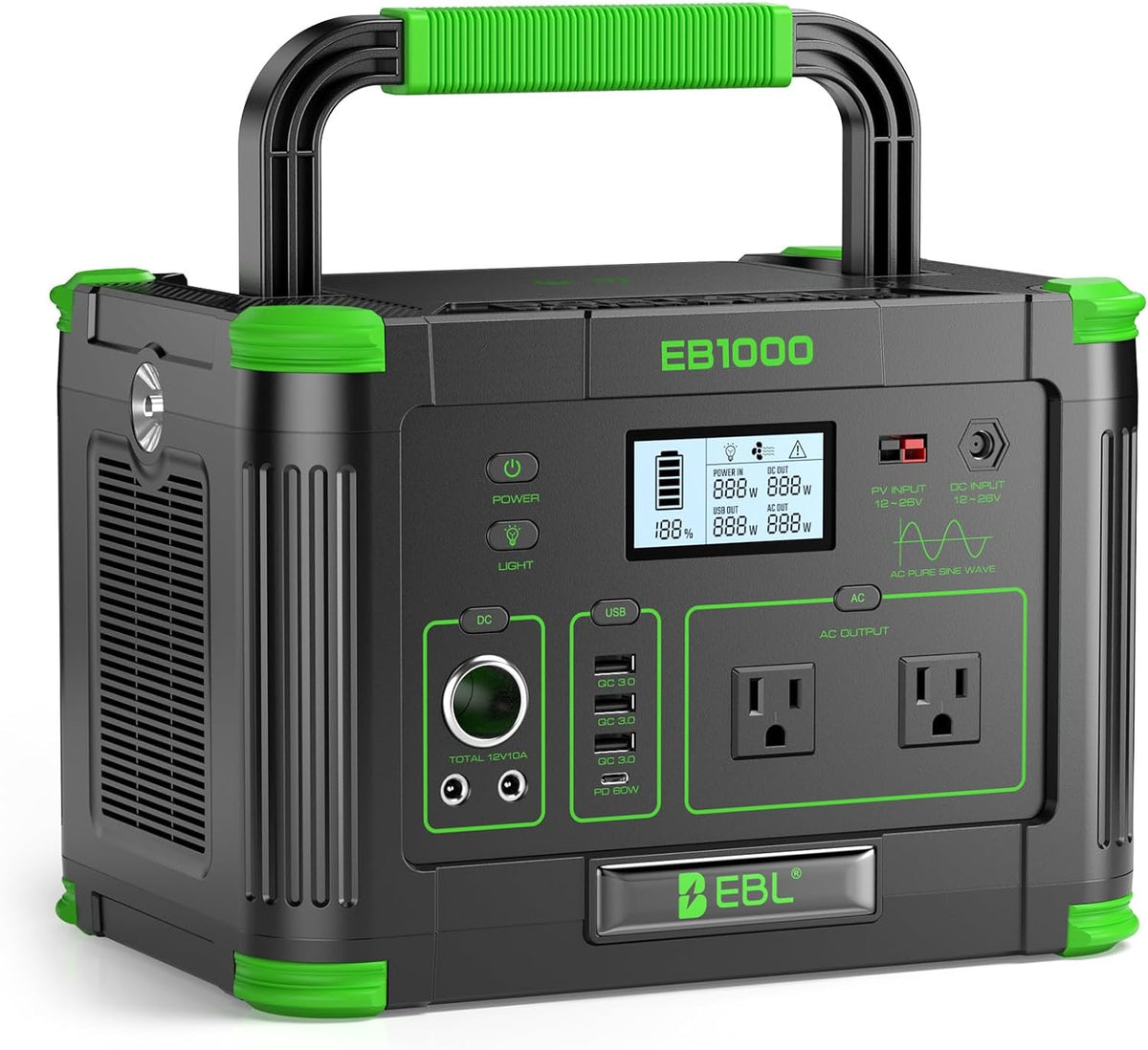 EBL Portable Power Station 1000W