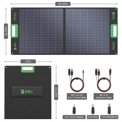 EBL Solar Apollo 100W Portable Solar Panel