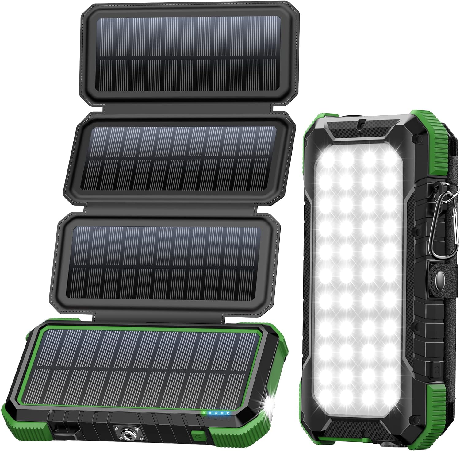 BLAVOR Solar Charger Power Bank 20000mAh Battery Pack with 4 Foldable Panels