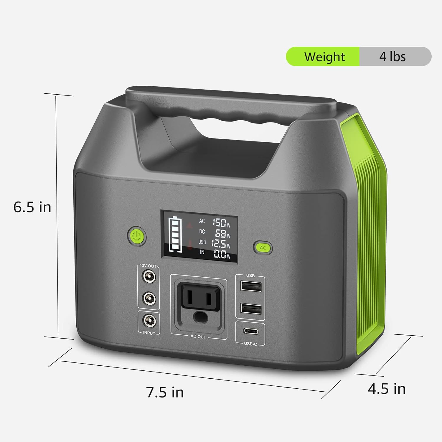 EnginStar Portable Power Station 150W 155Wh Power Bank