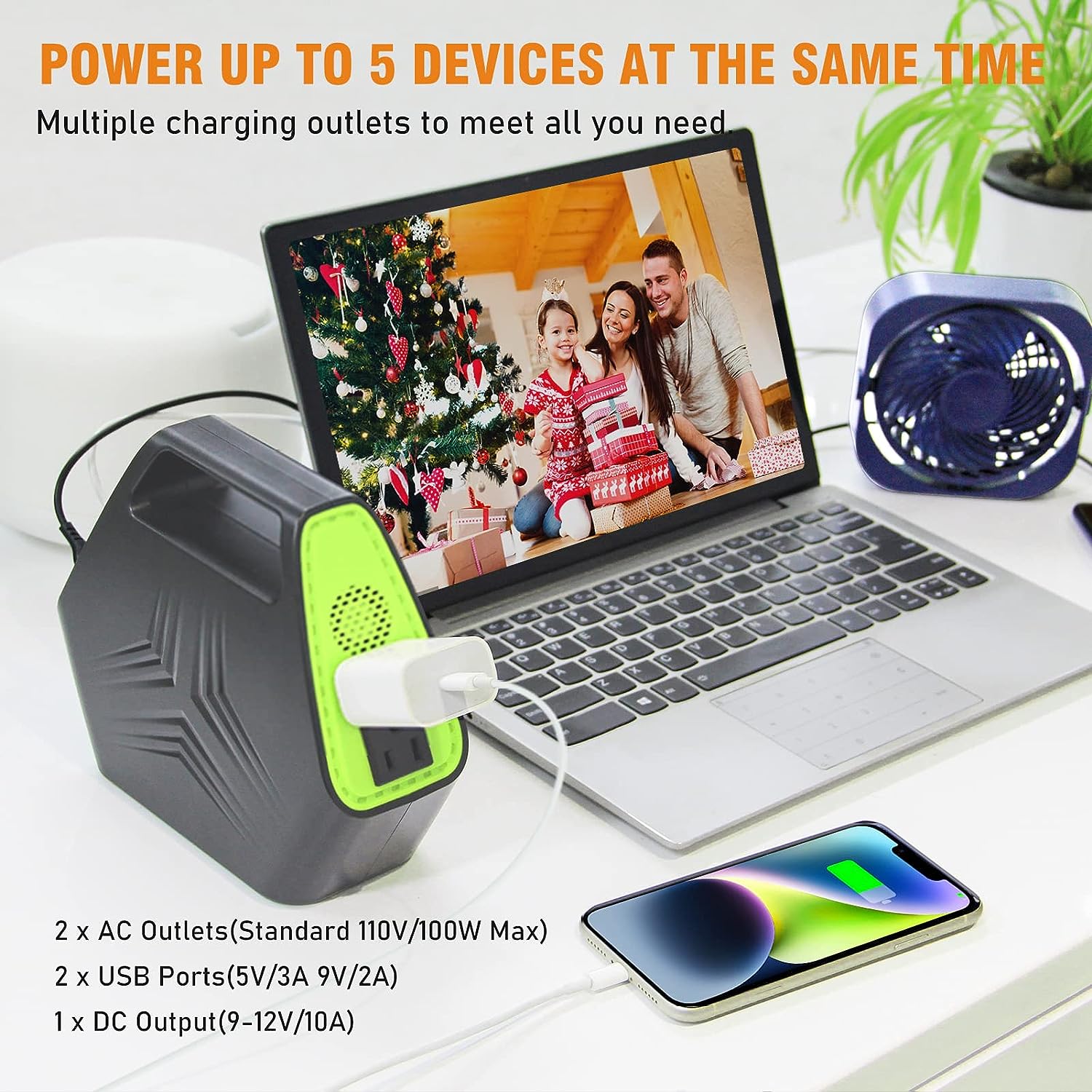 Power Bank with AC Outlet 26400mAh Battery Pack 97Wh Portable Charger