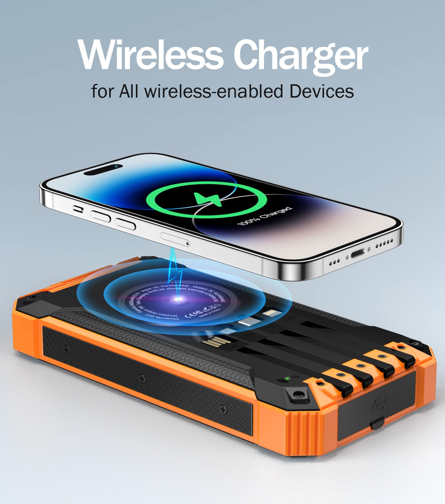 Power Bank Wireless Charger 36000mAh 15W Fast Charging