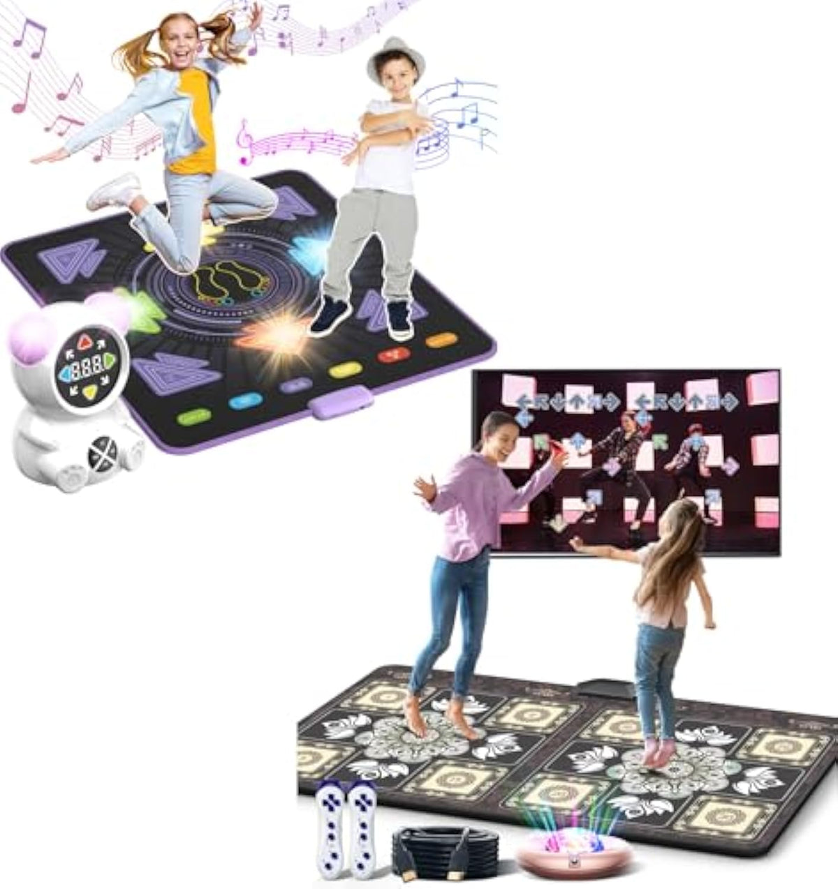 Electronic Dance Mat for Kids and Adults, Gift ideas for Family, Dancing Game for Indoors and Outdoors