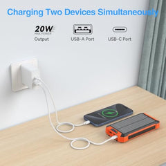 GOODaaa PD 20W Wall Charger with Cable Dual Ports Fast Charing Power Adapter for iPhone Series and Android Devices