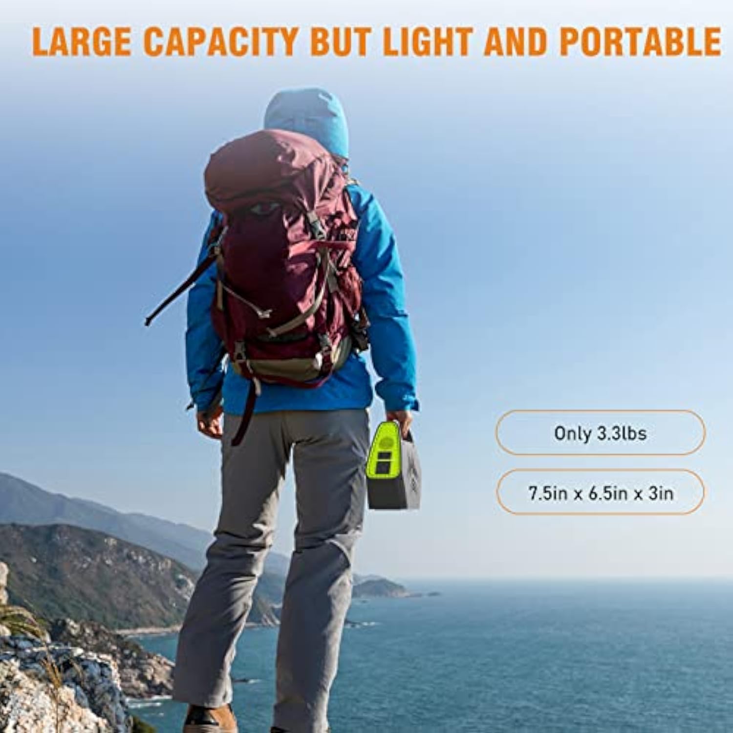 Power Bank 26400mAh Portable Power Station 97Wh Solar Generator Battery